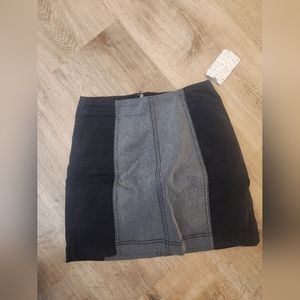 NWT Free People Black & Grey Skirt, Size 4